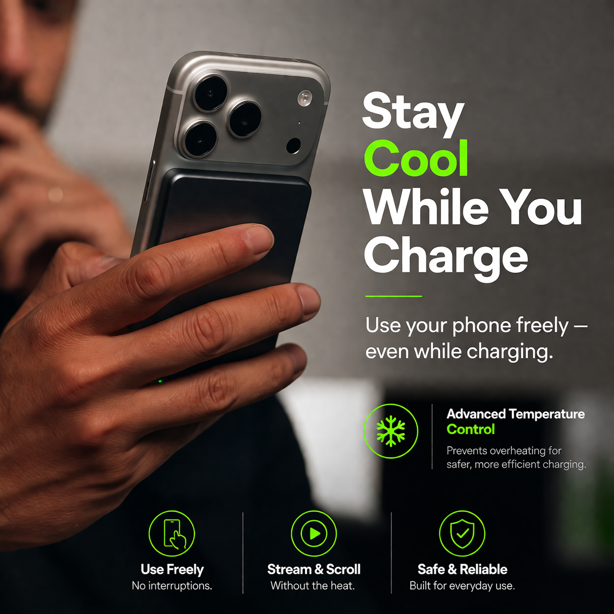 SnapCharge® 20W Magnetic Power Bank