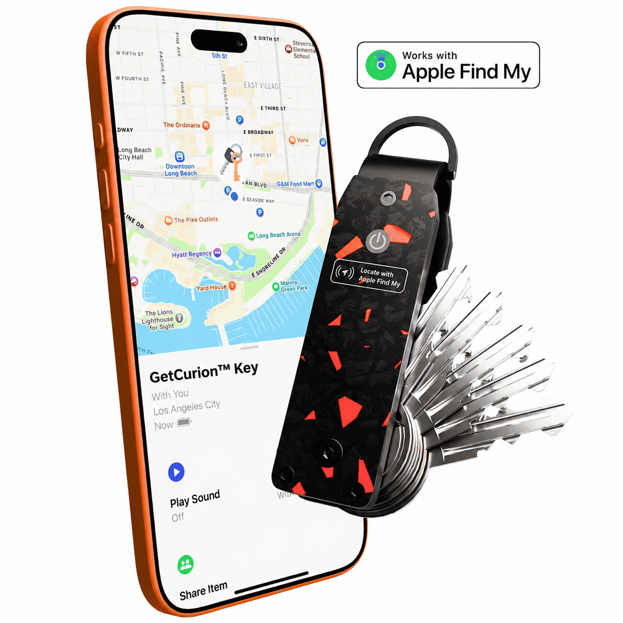 GetCurion™ Smart Key Organizer with Apple Find My