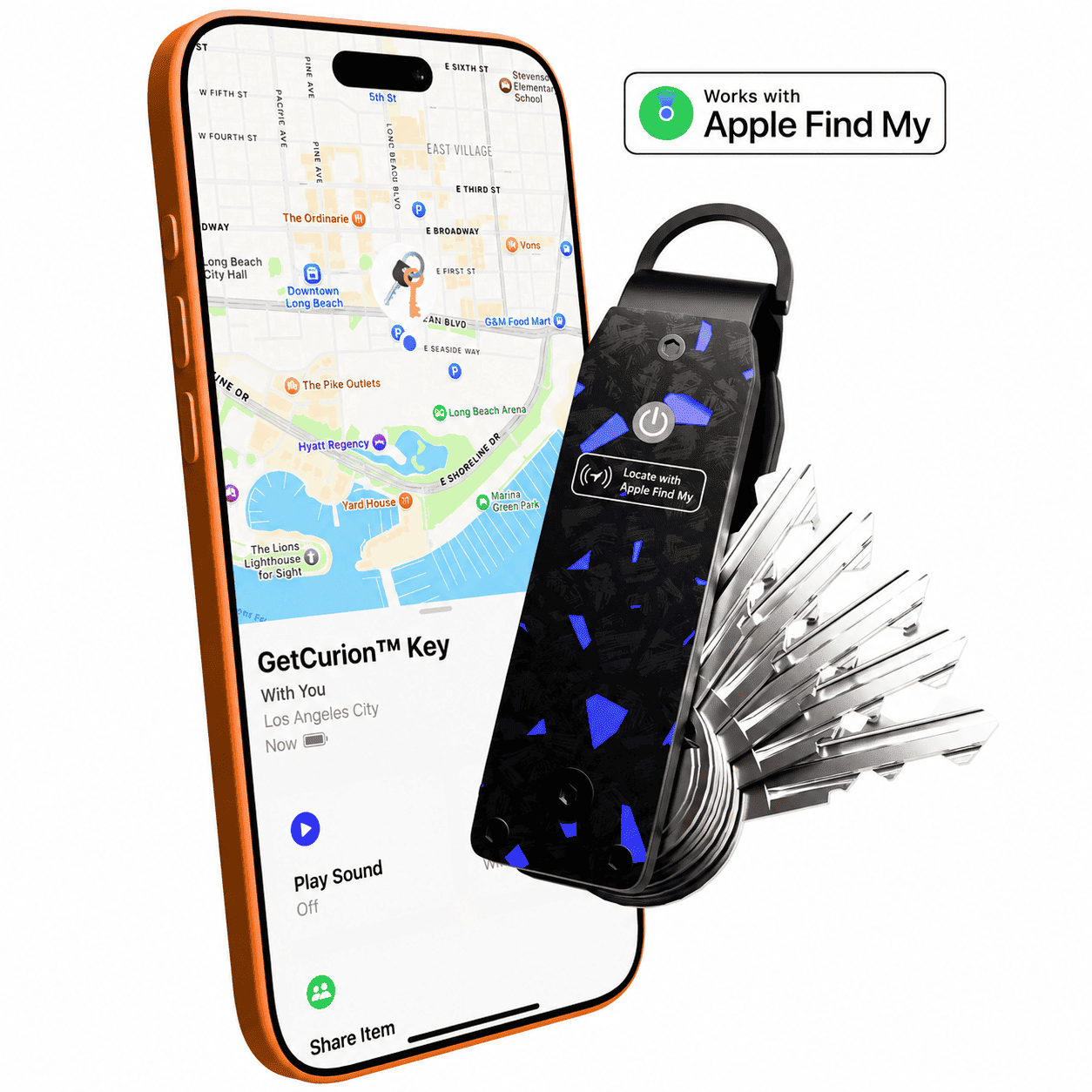 GetCurion™ Smart Key Organizer with Apple Find My