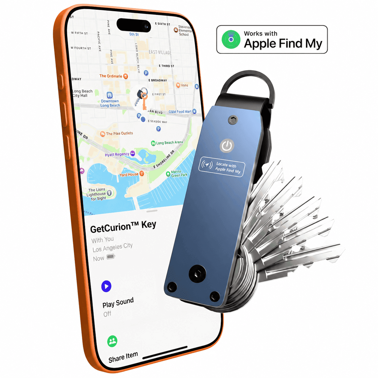 GetCurion™ Smart Key Organizer with Apple Find My
