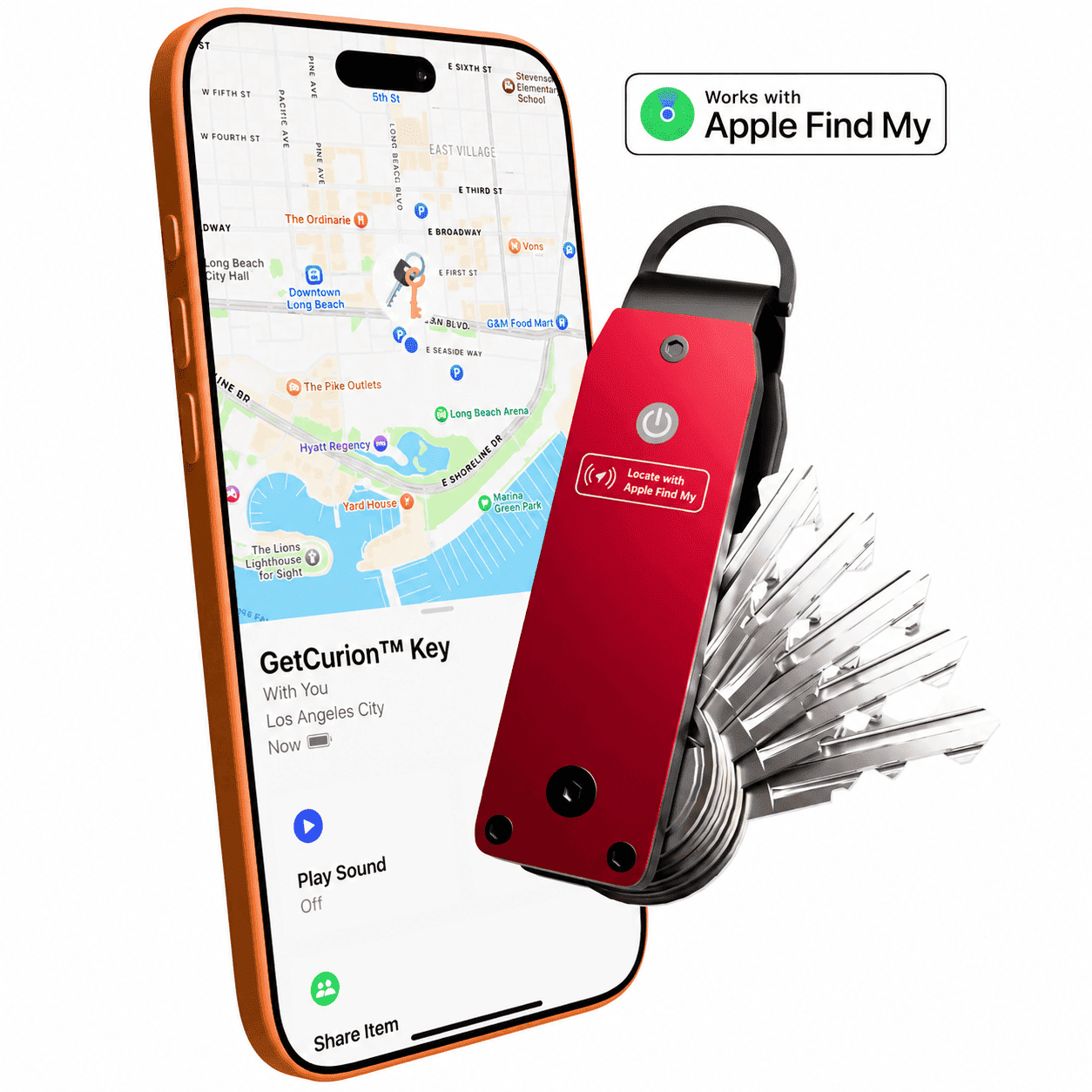 GetCurion™ Smart Key Organizer with Apple Find My