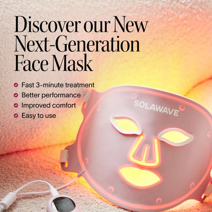 Wrinkle Retreat Pro LED Face Mask with Red, Infrared, Deep Red, and Amber Light Therapy
